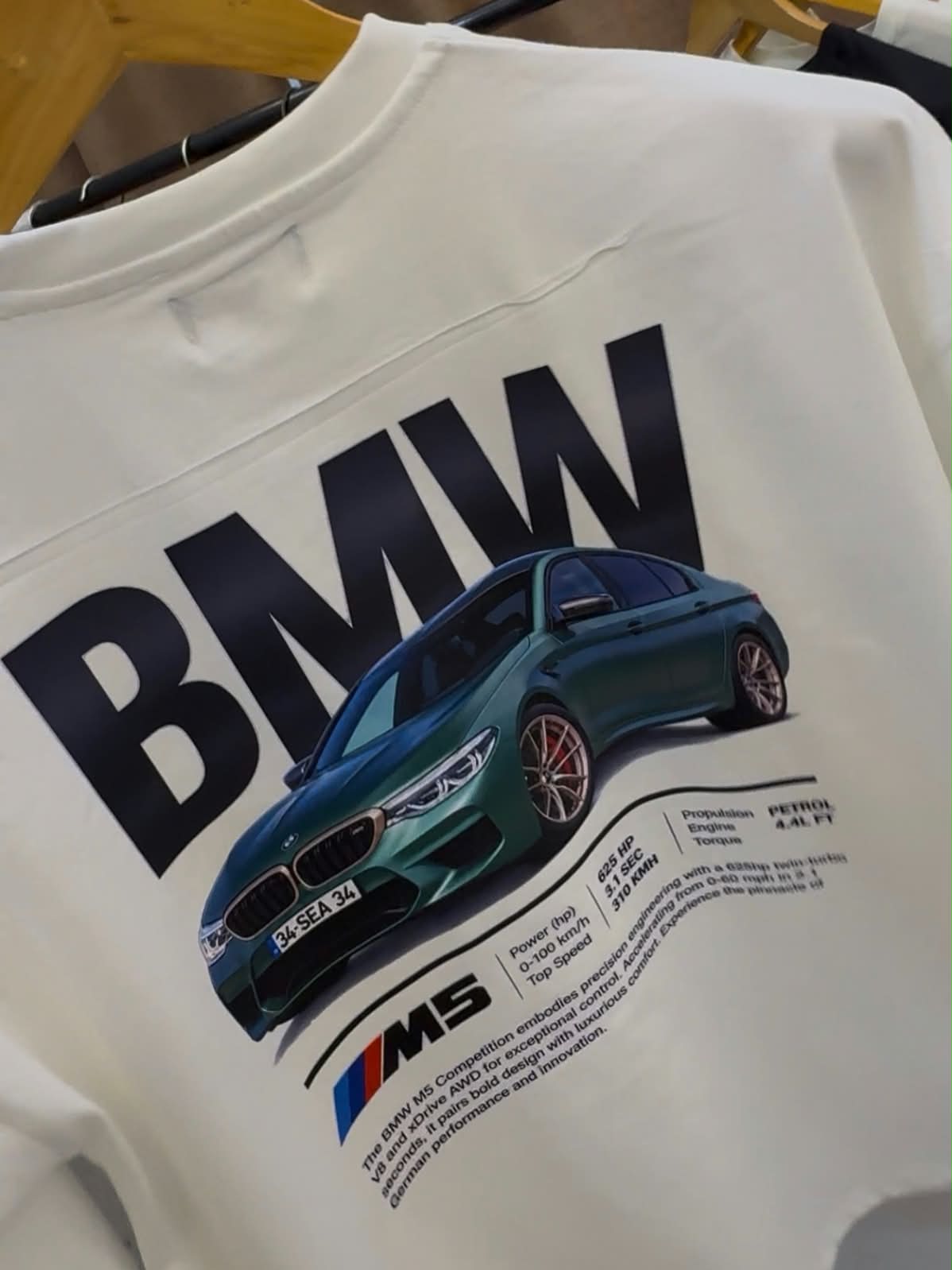 BMW M5 Racing Graphic Oversized T-Shirt