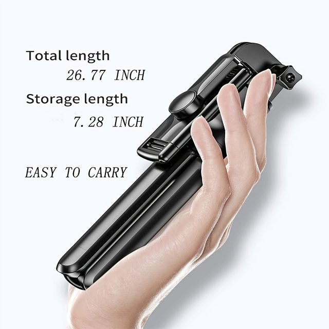 R1s Bluetooth Selfie Stick Tripod with Remote | 360° Foldable